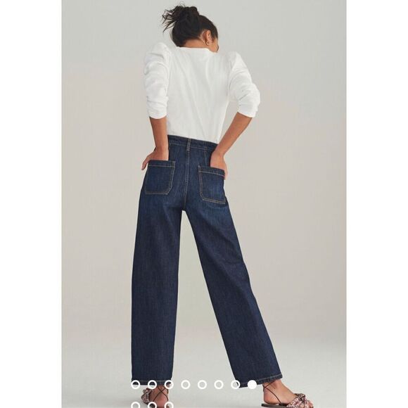 Pilcro The Column Straight Jeans Medium Dark Wash 31 - Picture 5 of 9